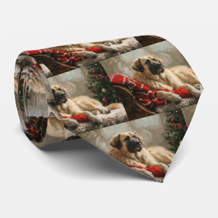 Anatolian Shepherd Dog Christmas Festive Tie