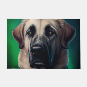 Anatolian Shepherd dog in St. Patrick's Day Dress Doormat