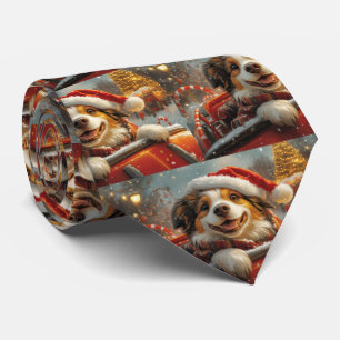 Anatolian Shepherd Dog Roller Coaster Christmas Tie