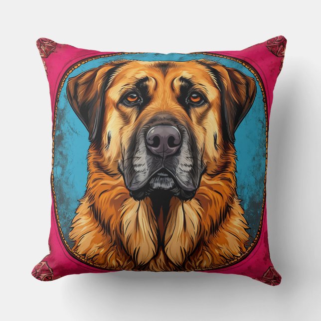 Anatolian Shepherd dog Throw Pillow (Front)