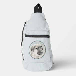 Anatolian Shepherd Fawn Painting Original Dog Art Sling Bag
