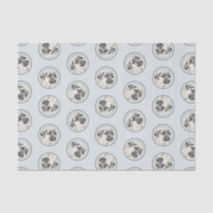 Anatolian Shepherd Fawn Painting Original Dog Art Tissue Paper