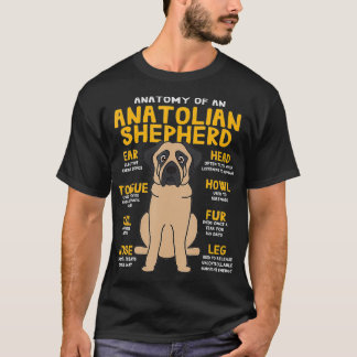 Anatolian Shepherd Funny Anatomy of Dad Pet Gift T-Shirt