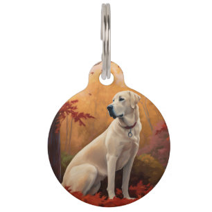 Anatolian Shepherd  in Autumn Leaves Fall Inspire Pet Tag