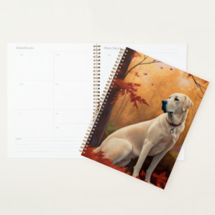 Anatolian Shepherd  in Autumn Leaves Fall Inspire Planner