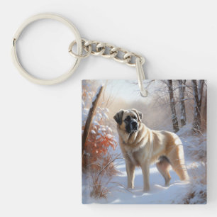 Anatolian Shepherd Let It Snow Christmas  Keychain