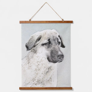 Anatolian Shepherd Painting - Original Dog Art Hanging Tapestry