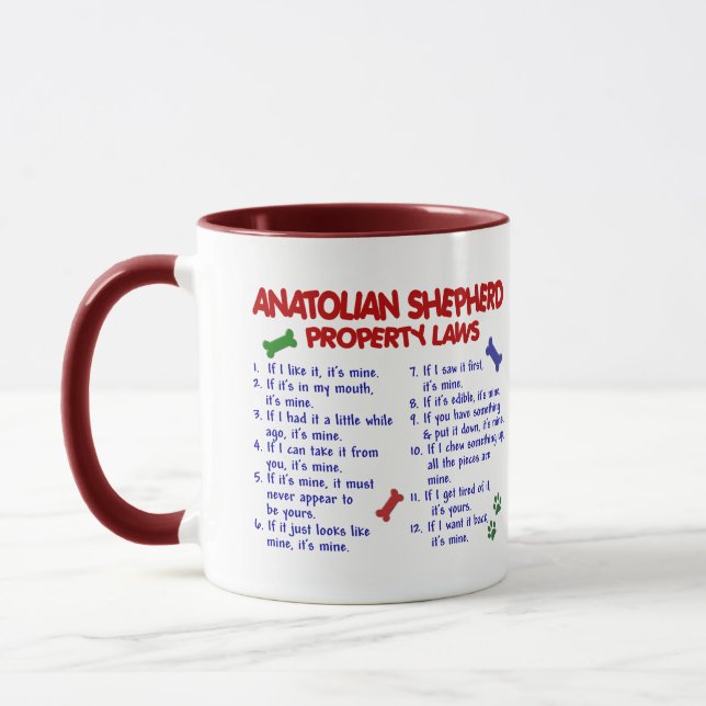 ANATOLIAN SHEPHERD Property Laws 2 Mug (Left)
