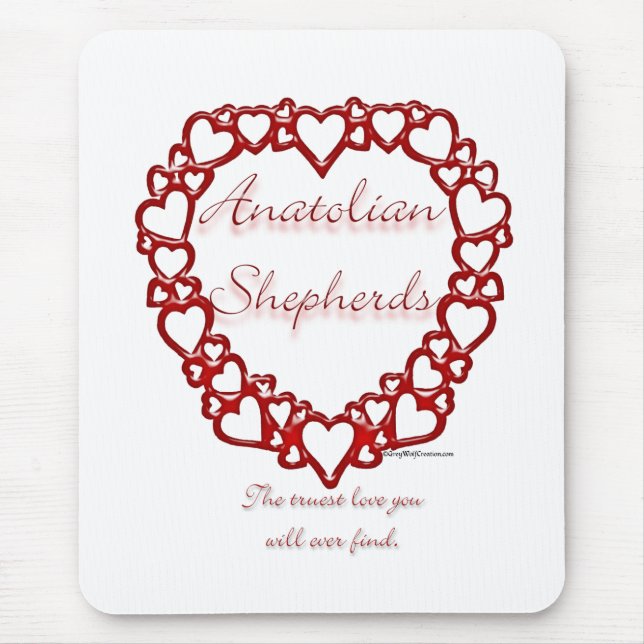 Anatolian Shepherd True Love Mouse Pad (Front)