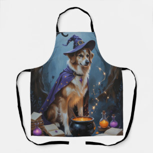 Anatolian Shepherd  Whimsical Halloween Painting Apron