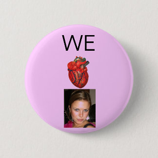 Anatomic Heart Casey Pink 2 Inch Round Button