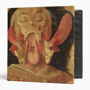 Anatomical drawing of the head binder