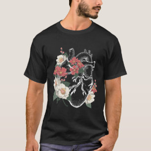 Anatomical He And Flowers Anatomy He Cardiologist T-Shirt
