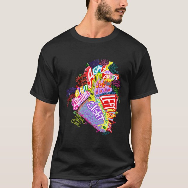 Anatomical He Word Graffiti T-Shirt (Front)