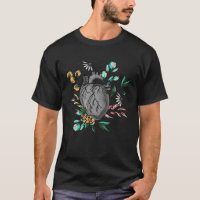 Anatomical Heart And Flowers  Men Women Cardiologi