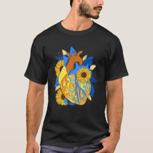 Anatomical Heart And Flowers Show Your Love Graphi T-Shirt