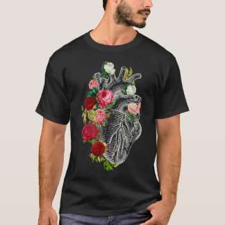 Anatomical Heart And Flowers Show Your Love Men T-Shirt