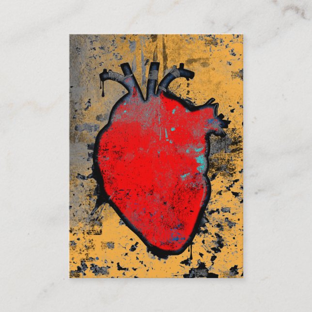 anatomical heart business card (Front)