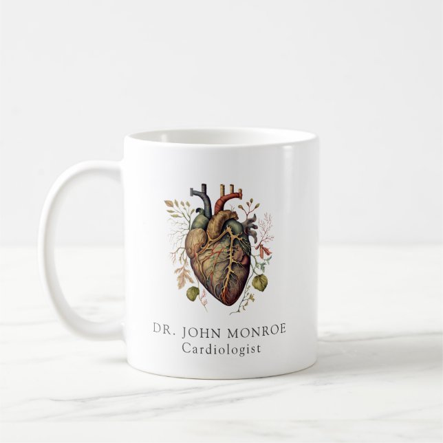 Anatomical Heart Cardiologist Doctor  Coffee Mug (Left)