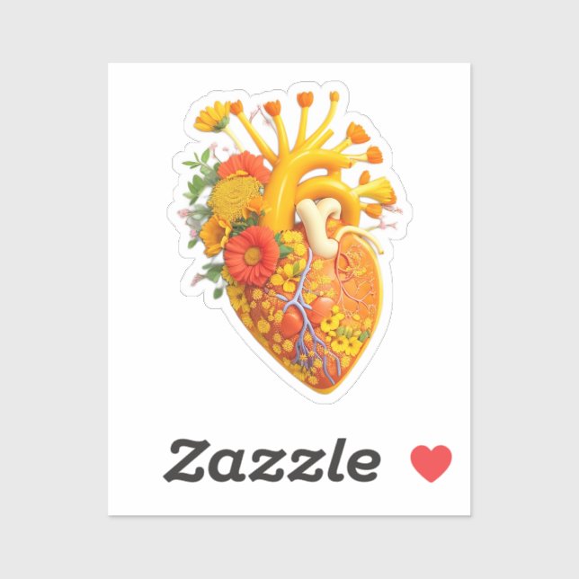 Anatomical heart flowers  (Sheet)