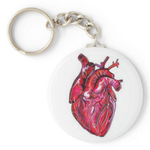 Anatomical Heart Key Chain