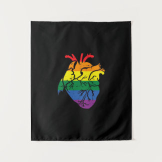 Anatomical Heart LGBT_ Tapestry
