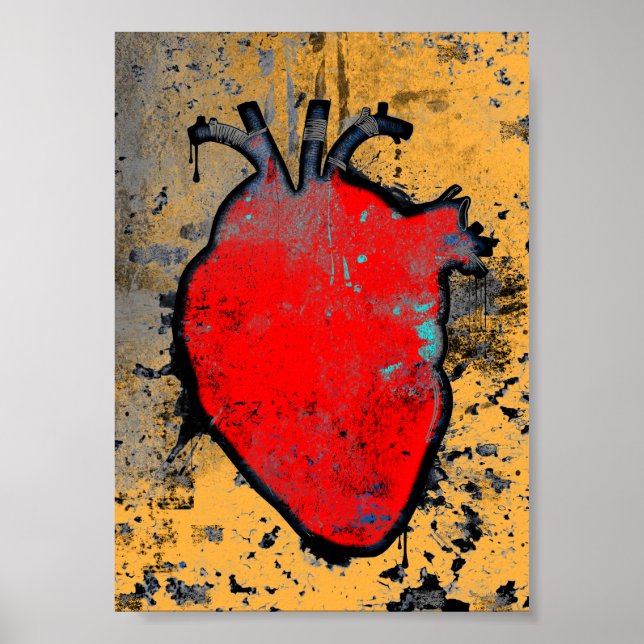 anatomical heart poster (Front)