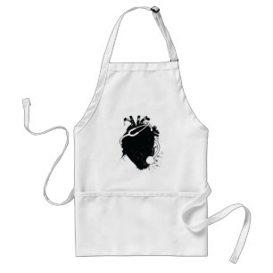 anatomical heart stethoscope standard apron
