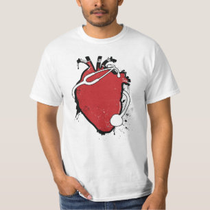 anatomical heart stethoscope T-Shirt
