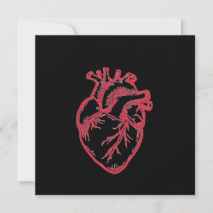 Anatomical Heart Valentine Shirt Invitation
