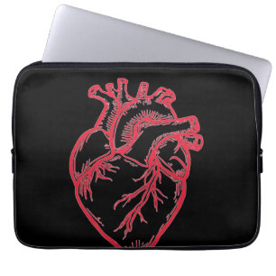 Anatomical Heart Valentine Shirt Laptop Sleeve