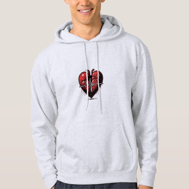 Anatomical Heart with Battle of Life Hoodie (Front)