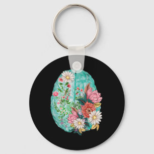 Anatomical Human Brain Mental Health Awareness Keychain
