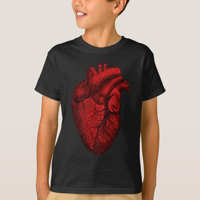 Anatomical Human Heart T-Shirt (Front)