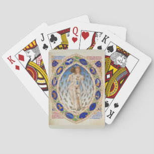 Anatomical Man in Duke Berry's Très Riches Heures Playing Cards