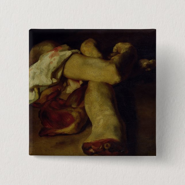 Anatomical Pieces 2 Inch Square Button (Front)