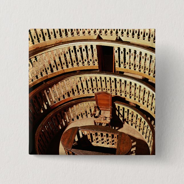 Anatomical theatre, built 1594-95 2 inch square button (Front)