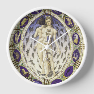  Anatomical Zodiac Man Clock