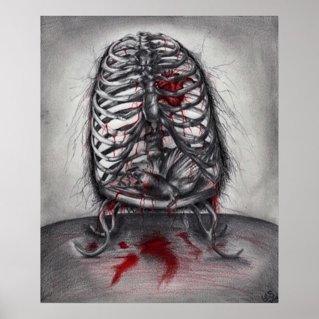 Anatomie de cage vide Horreur Poster d'art origina (Devant)