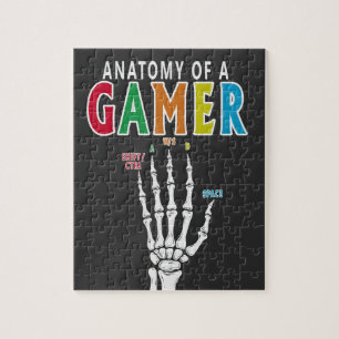 Anatomie D'Un Joueur Squelette Main Drôle Puzzle