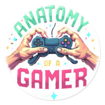 Anatomie d'un sticker Gamer - Retro Gamer Tee