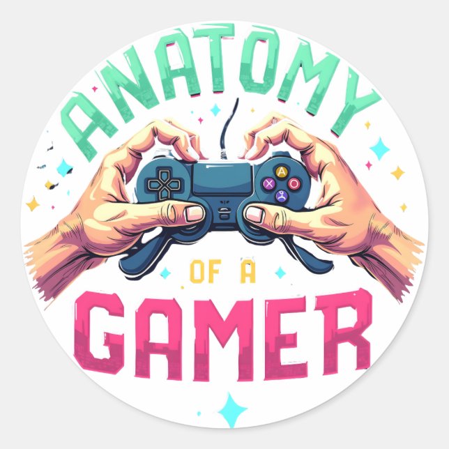 Anatomie d'un sticker Gamer - Retro Gamer Tee (Devant)