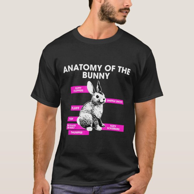 Anatomy Bunny Rabbit T-Shirt (Front)