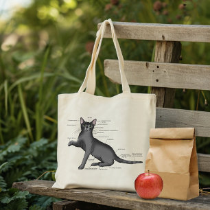 Anatomy Cat Funny Tote Bag