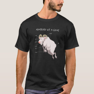 Anatomy Goat Animals  Education Scientific T-Shirt