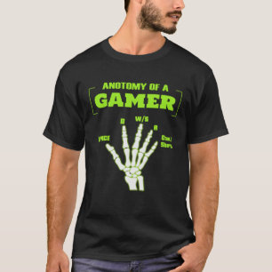Anatomy Hand Gaming For Boys Mens Gamer T-Shirt