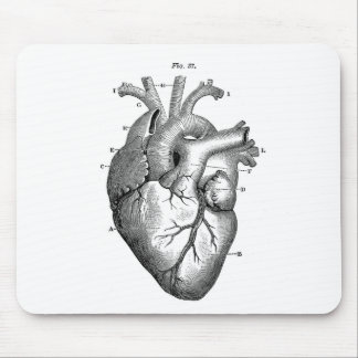 Anatomy-Heart-Images-Vintage Mouse Pad