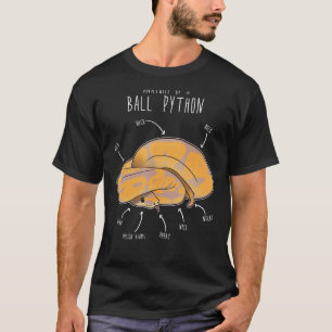 Anatomy of a Banana Ball Python, Funny Reptile Sna T-Shirt