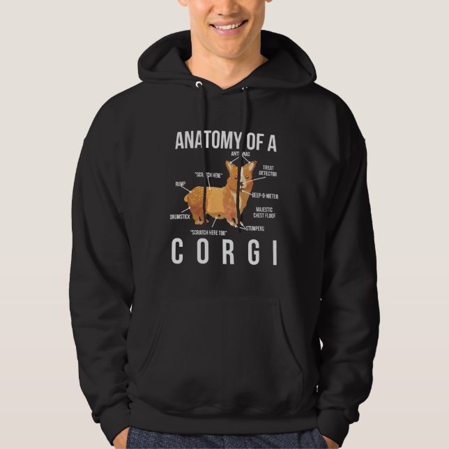 Anatomy Of A Corgi     Hoodie (Front)