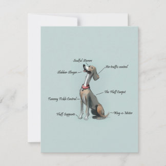 Anatomy of a Dog Birthday Card